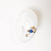 Swarovski Crystal Dark Blue - Gold (Small)